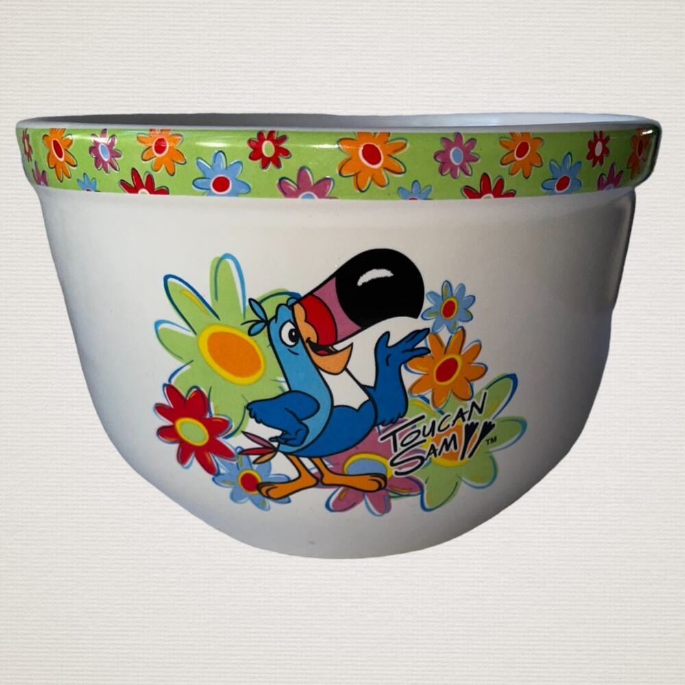 2002 Kelloggs Fruit Loops Toucan Sam Cereal Bowl Item